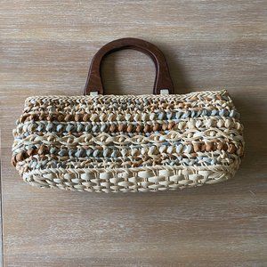 Vintage Kulanui of Hawaii Weaved Straw Bag